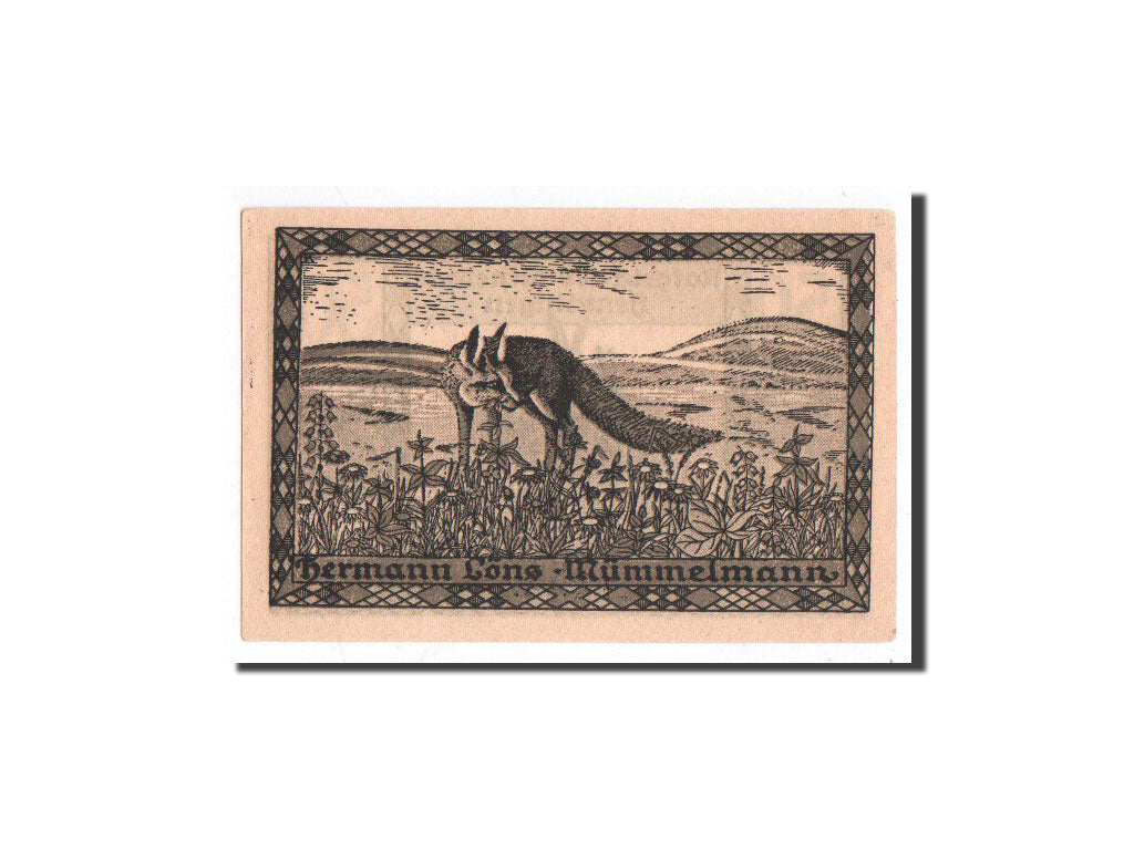Banknote, Germany, Hemdingen, 50 Pfennig, renard, O.D, Undated, UNC(65-70)