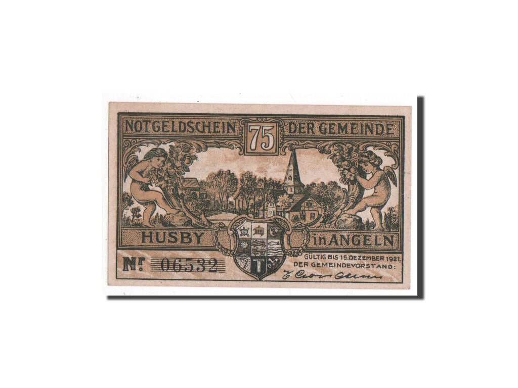 Germany, Husby, 75 Pfennig, vélo, Undated, UNC(65-70), Mehl:637.1a