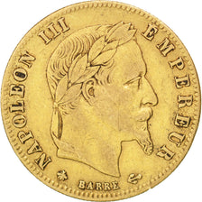 FRANCE, Napoléon III, 5 Francs, 1863, Paris, KM #803.1, EF(40-45), Gold, Gadoury