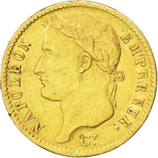 FRANCE, Napoléon I, 20 Francs, 1813, Paris, KM #695.1, EF(40-45), Gold, Gadoury 
