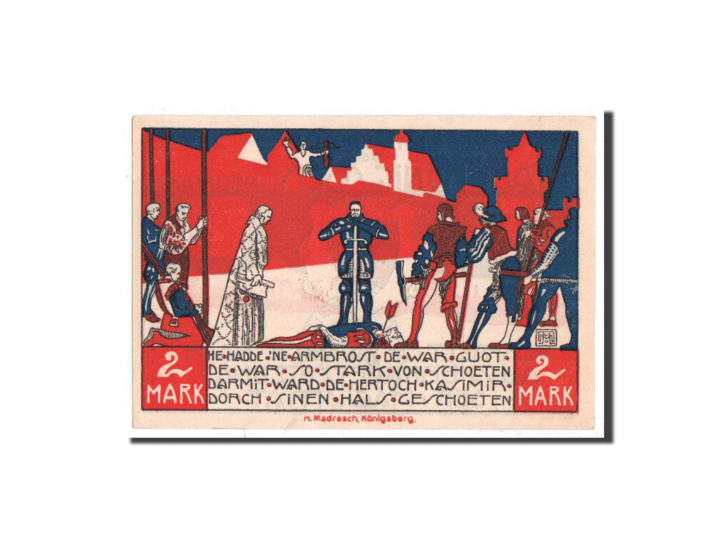 Germany, Königsberg N. M, 2 Mark, chevalier, Undated, UNC(65-70), Mehl:722.1a
