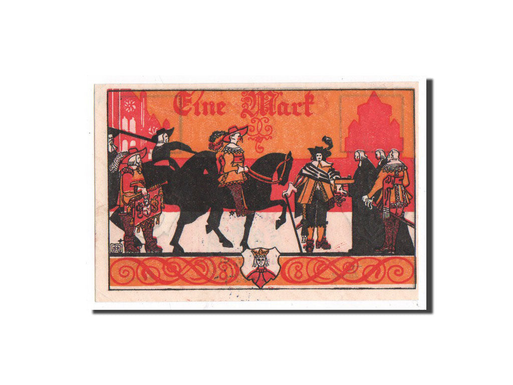 Banknote, Germany, Königsberg N. M, 1 Mark, chevalier, O.D, Undated