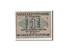 Banknote, Germany, Kattowitz, 1 Mark, machine 2, 1921, 1921-03-16, UNC(65-70)