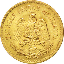 Messico, 5 Pesos, 1955, Mexico City, SPL-, Oro, KM:464