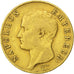 Francia, Napoléon I, 40 Francs, 1805, Paris, MB+, Oro, KM:664.1, Gadoury:1081
