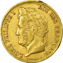 Coin, France, Louis-Philippe, 40 Francs, 1834, Paris, EF(40-45), Gold, KM:747.1