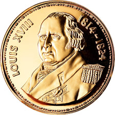 Francia, medaglia, Les rois de France, Louis XVIII, History, SPL, Vermeil