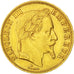 FRANCE, Napoléon III, 50 Francs, 1862, Strasbourg, KM #804.2, AU(50-53), Gold, G