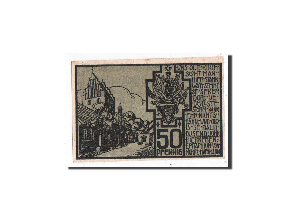 Banknote, Germany, Heiligenhafen, 50 Pfennig, Monument, O.D, Undated