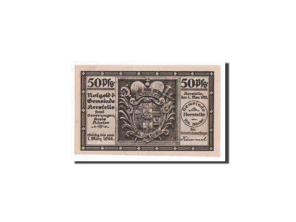 Banknote, Germany, Herstelle, 50 Pfennig, personnage, 1921, 1921-11-01