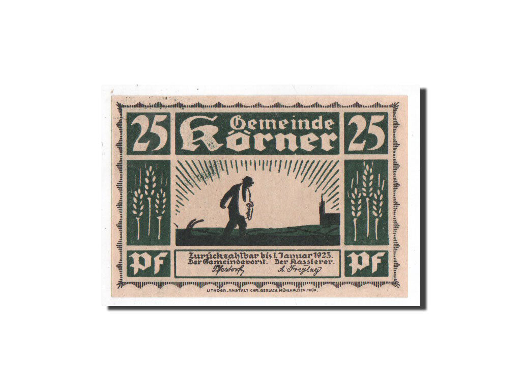 Banknote, Germany, Körner, 25 Pfennig, Maison, O.D, Undated, UNC(65-70)