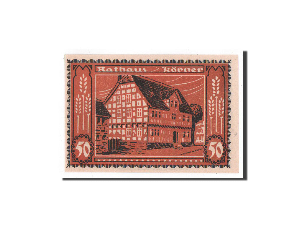 Banknote, Germany, Körner, 50 Pfennig, Maison, O.D, Undated, UNC(65-70)