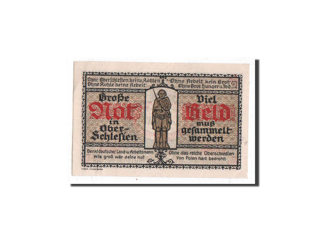 Banknote, Germany, Halberstadt, 1 Mark, chevalier, 1921, 1921-09-11, UNC(65-70)