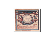 Banknote, Germany, Halle a.d. Saale, 50 Pfennig, hippopotame, 1921, Undated