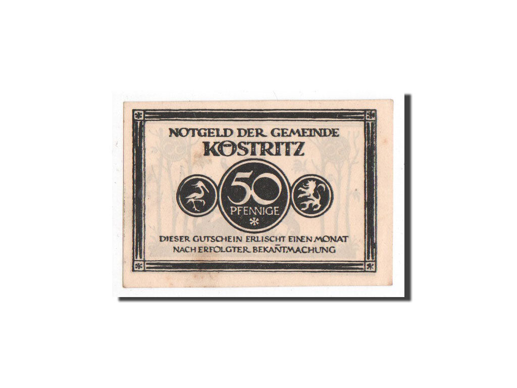 Banknote, Germany, Köstritz, 50 Pfennig, personnage 3, O.D, Undated