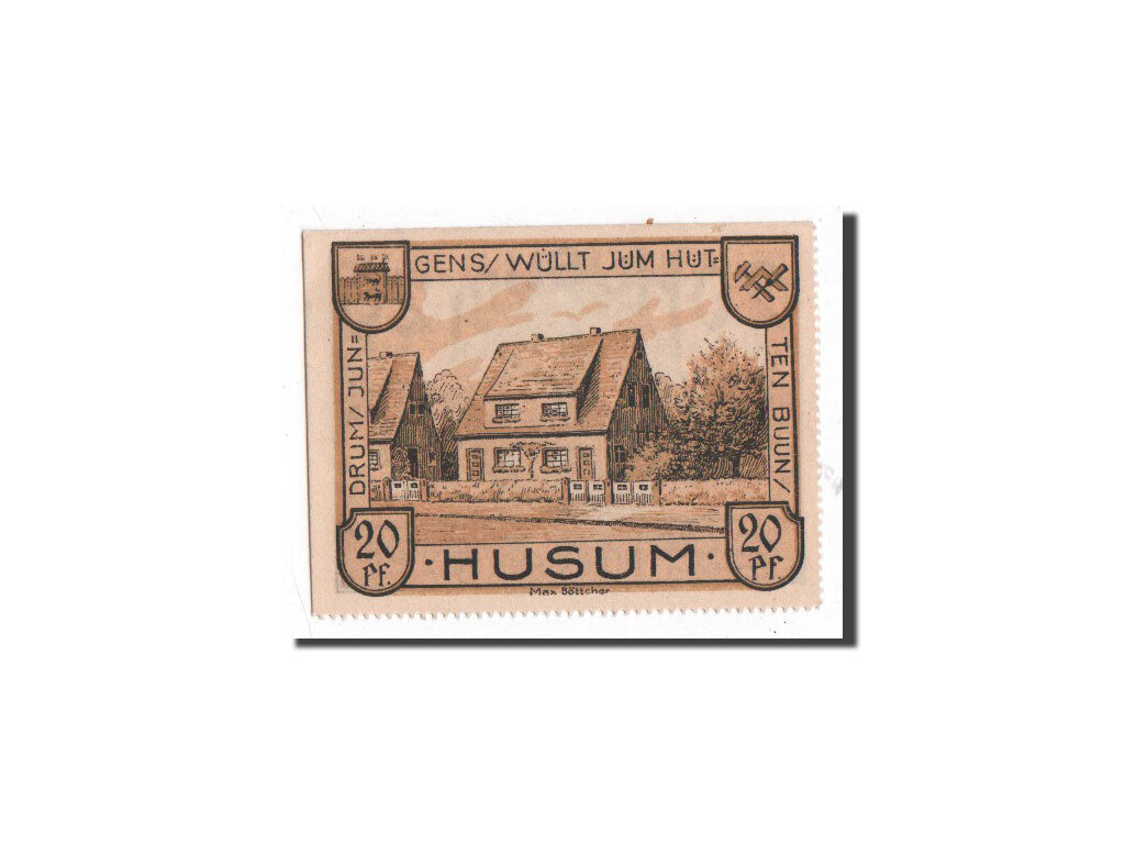 Banknote, Germany, Husum, 20 Pfennig, Maison, 1921, 1921-09-15, UNC(65-70)