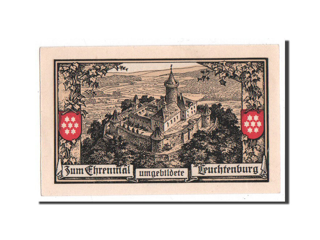 Geldschein, Deutschland, Kahla, 50 Pfennig, château, 1921, 1921-09-15, UNZ