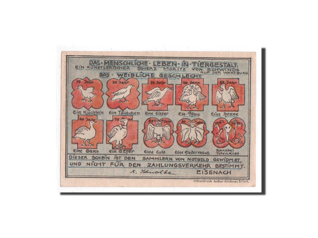 Banknote, Germany, Eisenach Stadt, 50 Pfennig, Maison, O.D, Undated, UNC(65-70)