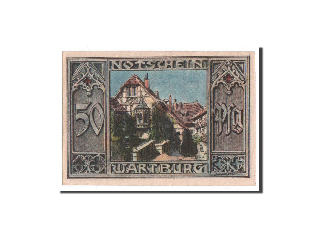 Banknote, Germany, Eisenach Stadt, 50 Pfennig, Maison, O.D, Undated, UNC(65-70)
