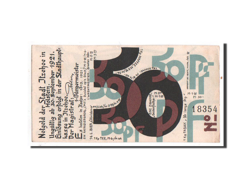 Germany, Itzehoe, 50 Pfennig, flux, Undated, UNC(65-70), Mehl:649.5a