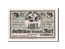 Germany, Stroebeck, 75 Pfennig, jeu d'échec, Undated, UNC(65-70), Mehl:1285.2