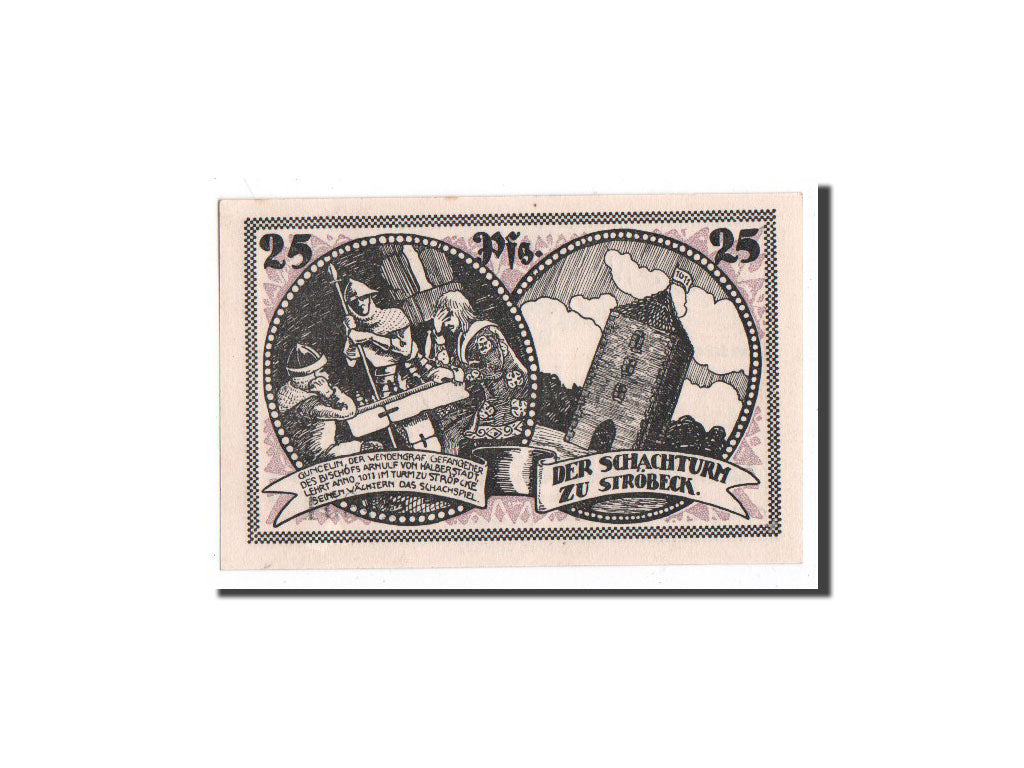 Germany, Stroebeck, 25 Pfennig, chevalier, Undated, UNC(65-70), Mehl:1285.1