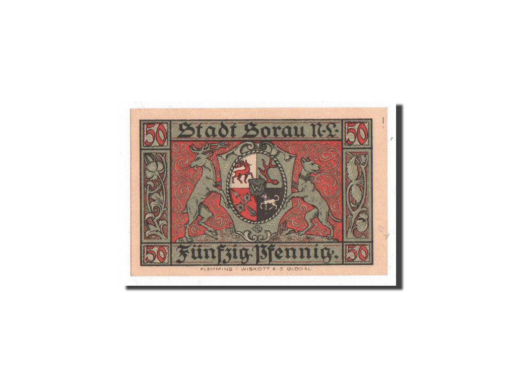 Banknote, Germany, Sorau .NL, 50 Pfennig, Ecusson, 1921, 1921-03-01, UNC(65-70)
