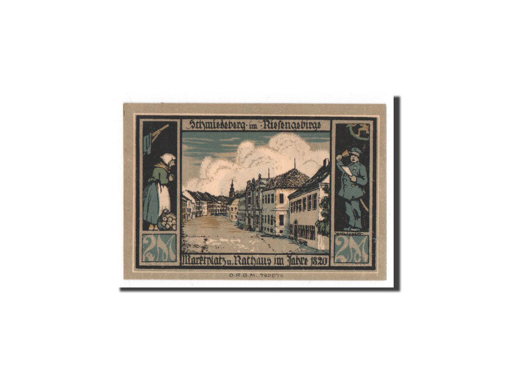 Banknote, Germany, Schmiedeberg, 2 Mark, Ville, O.D, Undated, UNC(65-70)