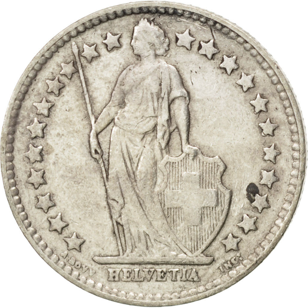 Moneta, Svizzera, 1/2 Franc, 1941, Bern, BB, Argento, KM:23