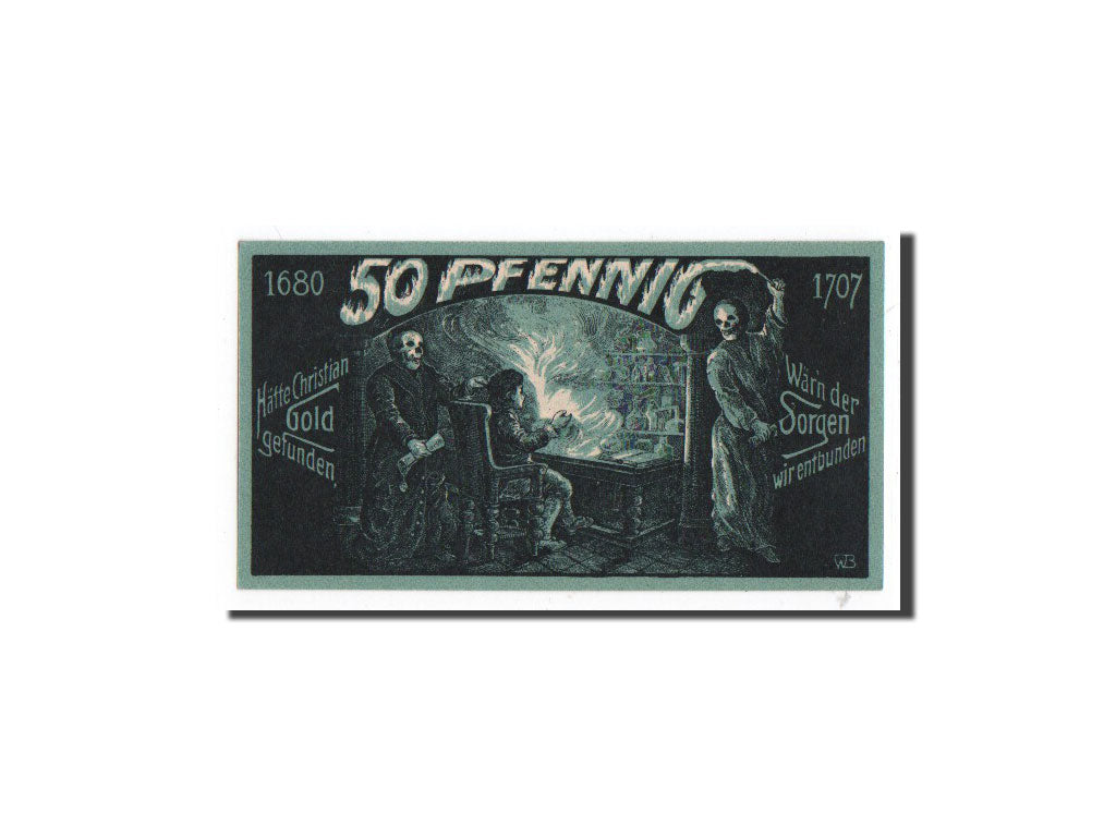 Banknote, Germany, Eisenberg Stadt, 50 Pfennig, personnage, 1921, Undated