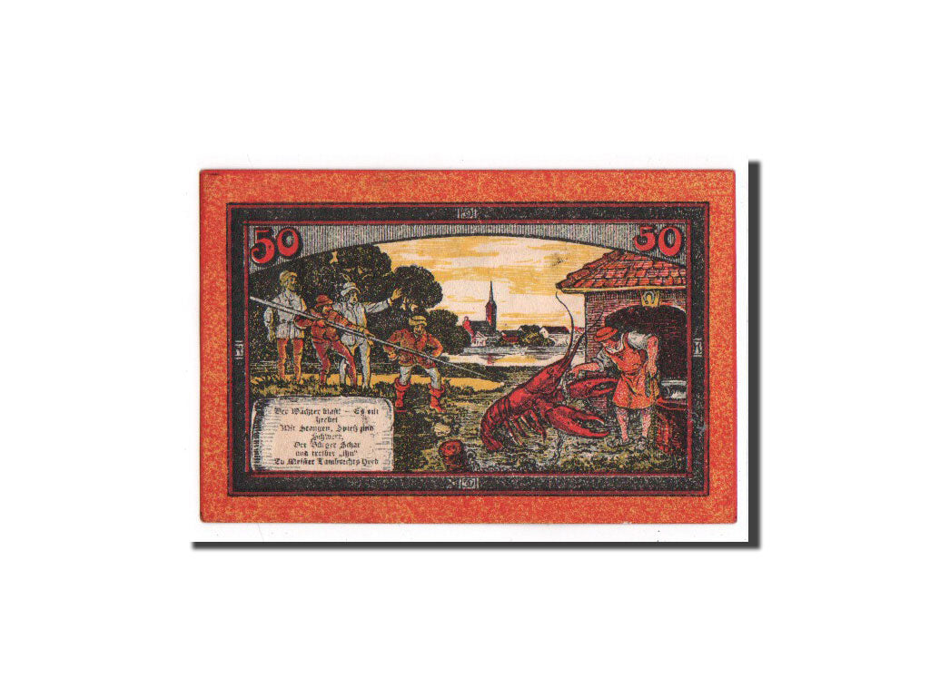 Billet, Allemagne, Norenberg, 50 Pfennig, personnage 1, 1921, 1921-11-08, NEUF