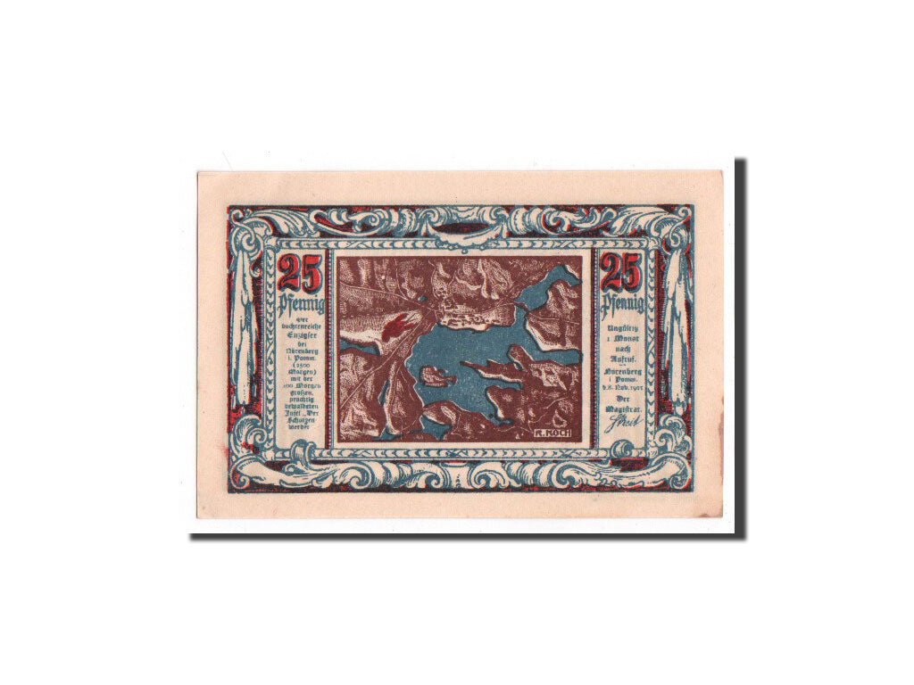 Billet, Allemagne, Norenberg, 25 Pfennig, carte, 1921, 1921-11-08, NEUF