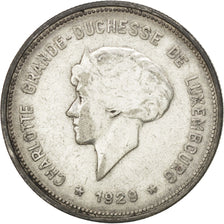 Lussemburgo, Charlotte, 5 Francs, 1929, BB, Argento, KM:38