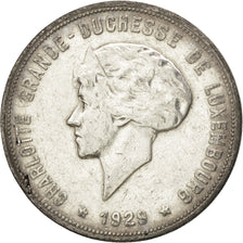 LUXEMBOURG, 10 Francs, 1929, KM #39, EF(40-45), Silver, 13.13