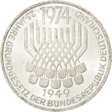 Allemagne, République Fédérale, 5 Mark, 1974 F, Stuttgart, KM 138