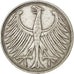 Moneda, ALEMANIA - REPÚBLICA FEDERAL, 5 Mark, 1951, Hambourg, MBC+, Plata