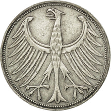 Coin, GERMANY - FEDERAL REPUBLIC, 5 Mark, 1951, Munich, AU(50-53), Silver