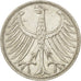Coin, GERMANY - FEDERAL REPUBLIC, 5 Mark, 1966, Karlsruhe, AU(50-53), Silver