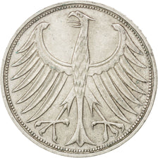 Moneta, GERMANIA - REPUBBLICA FEDERALE, 5 Mark, 1966, Stuttgart, BB+, Argento