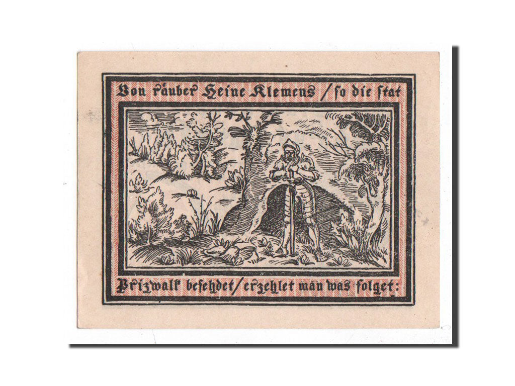 Banknote, Germany, Pritzwalk, 50 Pfennig, personnage, 1922, 1922-02-25