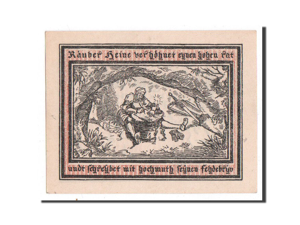 Banknote, Germany, Pritzwalk, 50 Pfennig, personnage 1, 1922, 1922-02-25