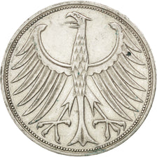 Moneta, GERMANIA - REPUBBLICA FEDERALE, 5 Mark, 1972, Stuttgart, BB, Argento