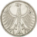 Moneta, GERMANIA - REPUBBLICA FEDERALE, 5 Mark, 1972, Stuttgart, BB, Argento