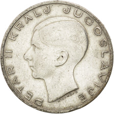 YUGOSLAVIA, 20 Dinara, 1938, KM #23, EF(40-45), Silver, 27, 8.96