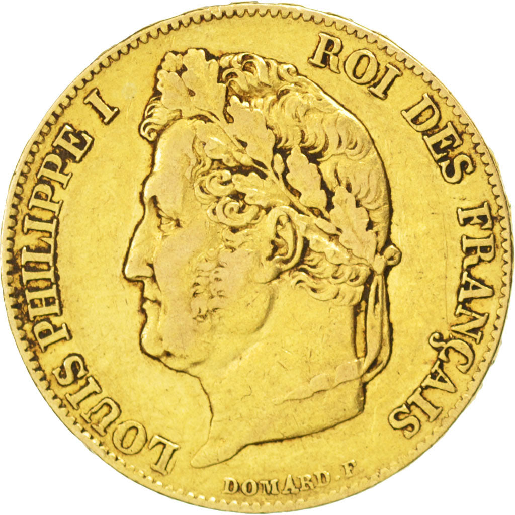 Francia, Louis-Philippe, 20 Francs, 1839, Paris, BB, Oro, KM:750.1, Gadoury:1031