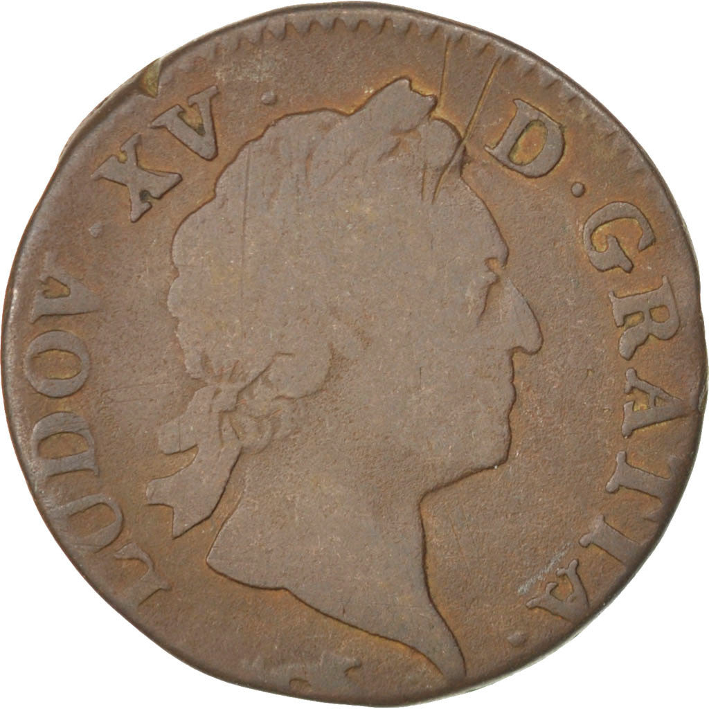 Louis XV, Sol à la vieille tête, 1771, Besançon, Gadoury 280