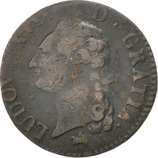 Louis XVI, Sol à l'écu, 1791 B, Rouen, 1er semestre, Gadoury 350