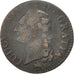 FRANCE, Sol ou sou, Sol, 1791, Rouen, KM #578.3, F(12-15), Copper, Gadoury...