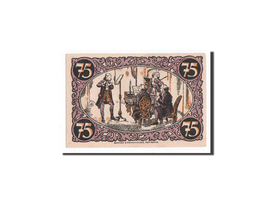Banknote, Germany, Rheinberg, 75 Pfennig, orchestre, O.D, Undated, UNC(65-70)