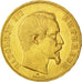 FRANCE, Napoléon III, 50 Francs, 1859, Paris, KM #785.1, AU(50-53), Gold, Gadour